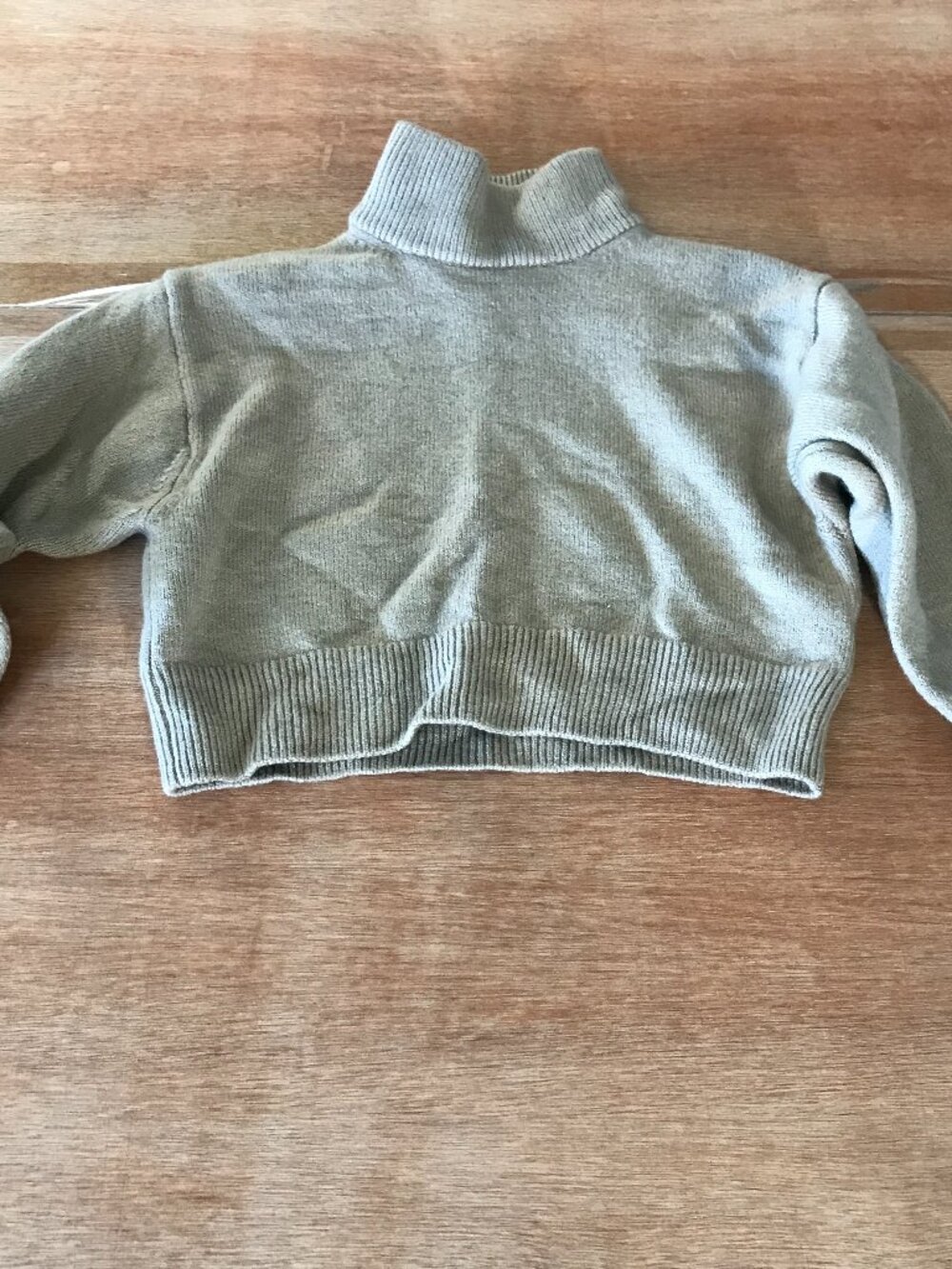 Wilfred Free 100% Merino Wool Pullover Sweater Women 2XS Beige Turtle Neck 20040